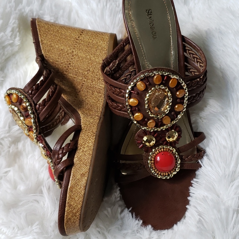 Style&co Wedges brown